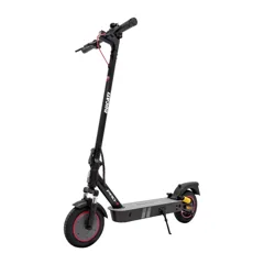 Trottinette électrique Ducati Pro 2 noire vue de trois quarts avant, guidon déplié