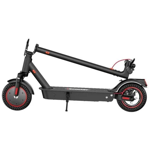 Trottinette électrique iScooter i9 Max pliée, vue de profil
