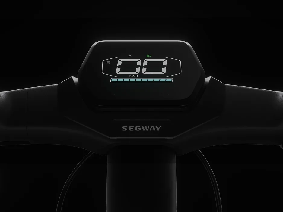 Écran du guidon de la Segway ZT3 Pro E allumé