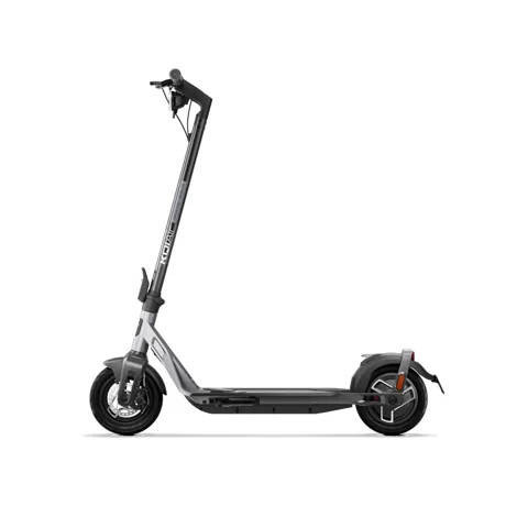 Trottinette électrique Niu KQi Air argent vue de trois-quarts avant