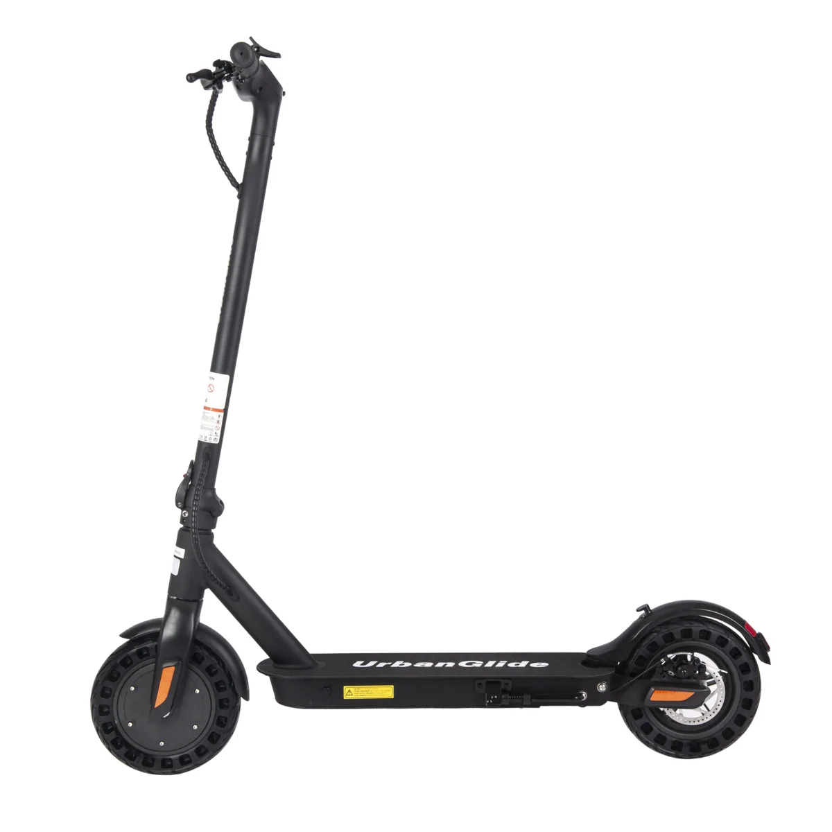 Trottinette électrique Urbanglide Ride 100XS noire vue de trois quarts arrière