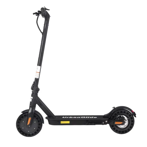 Trottinette électrique Urbanglide Ride 100XS noire vue de trois quarts arrière