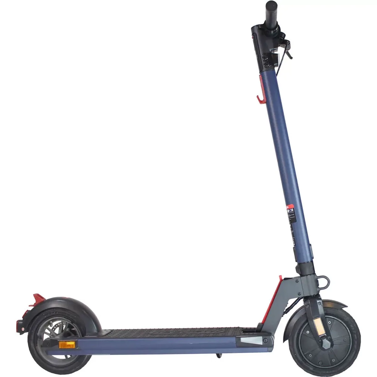 Trottinette électrique Wispeed T855 bleu nuit vue de profil côté droit, roue avant à droite