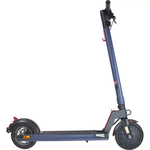 Trottinette électrique Wispeed T855 bleu nuit vue de profil côté droit, roue avant à droite