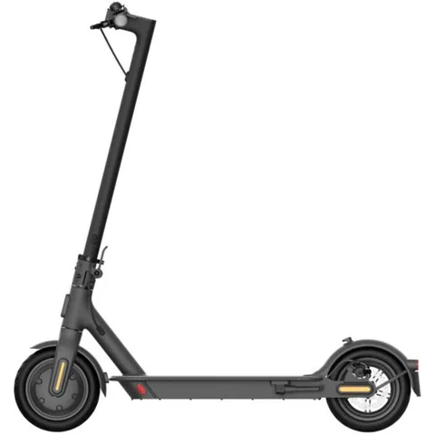Trottinette électrique Xiaomi Mi Electric Scooter Essential noire, vue de profil, dépliée