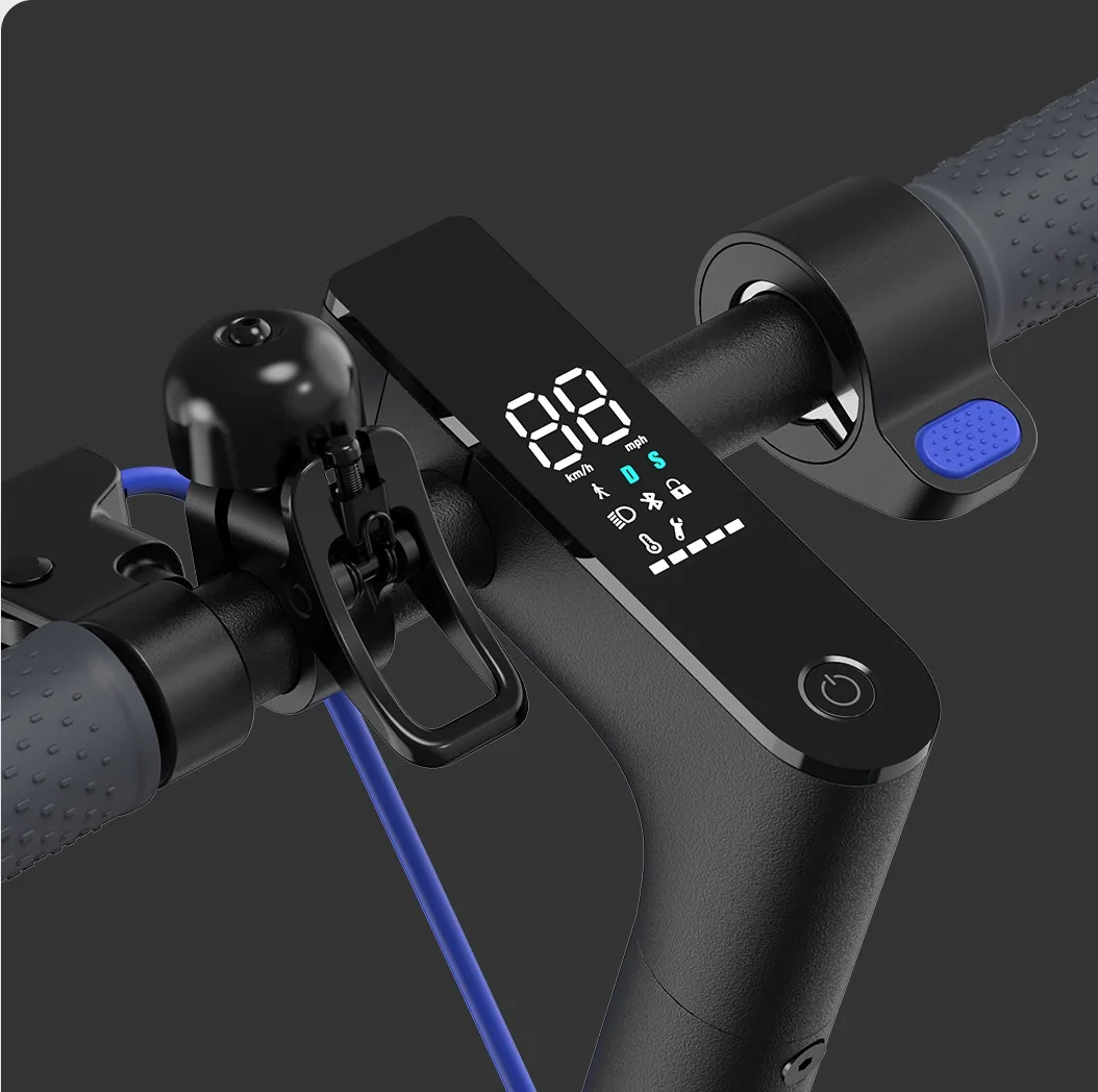 Guidon de la Mi Electric Scooter 3 avec écran allumé
