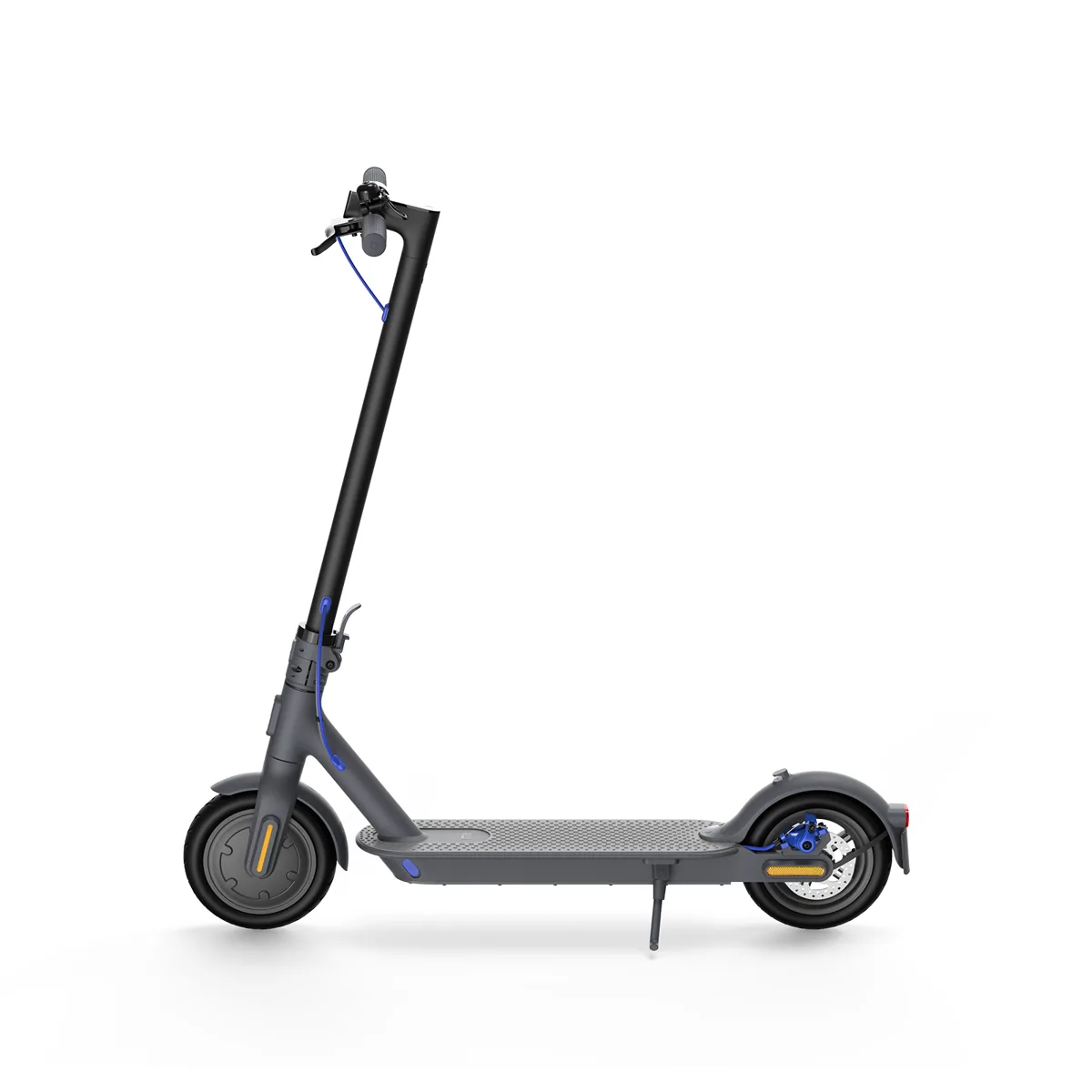 Mi Electric Scooter 3 noire dépliée, vue de profil légèrement de trois-quarts
