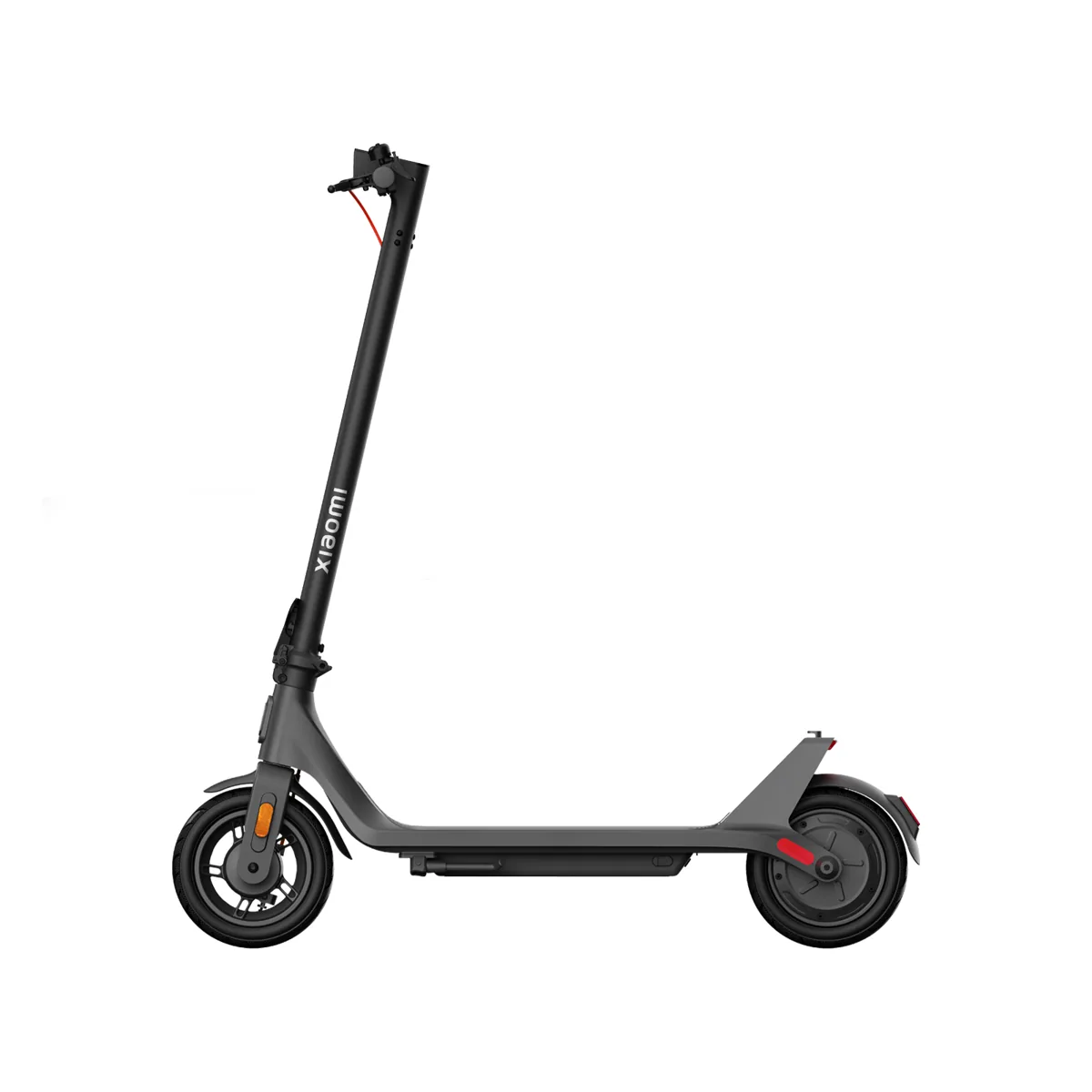 Trottinette électrique Xiaomi Electric Scooter 4 Lite (2e génération) grise, vue de profil côté gauche, dépliée