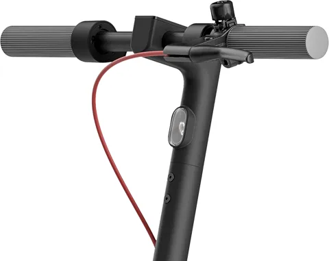 Haut de la potence de la Xiaomi Electric Scooter 4 avec la sonnette et le câble de frein