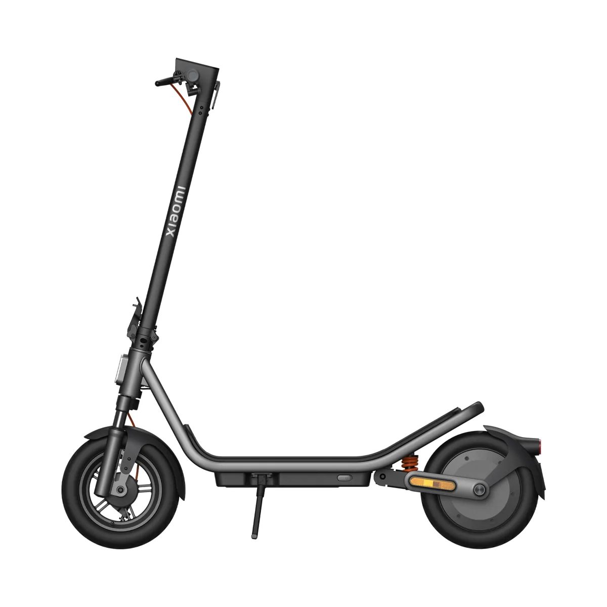 Trottinette électrique Xiaomi Electric Scooter 6 noire, vue de profil, dépliée