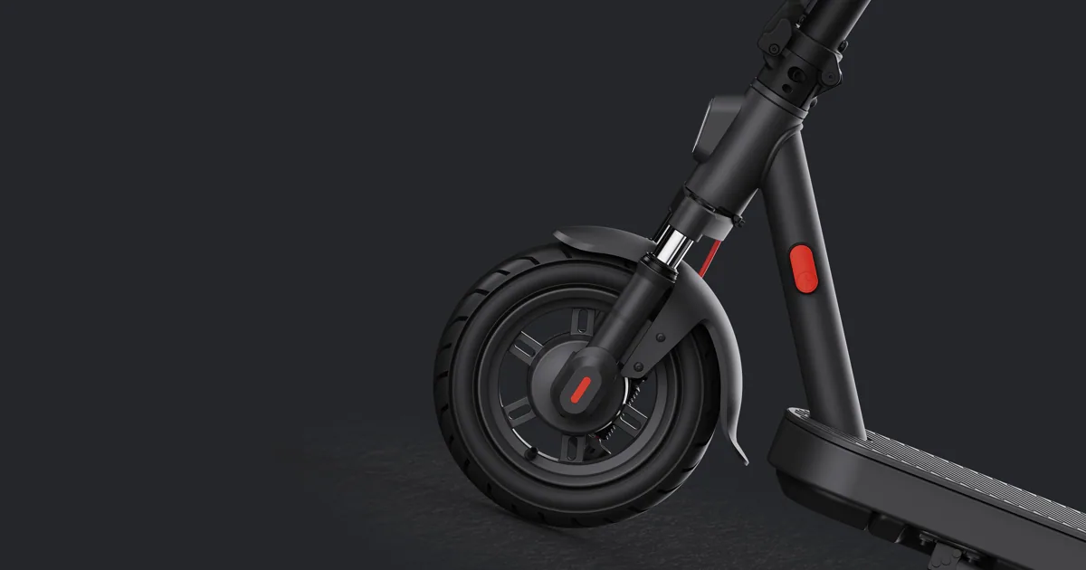 Roue avant de la Xiaomi Electric Scooter Elite avec le pneu de 25 cm et la fourche